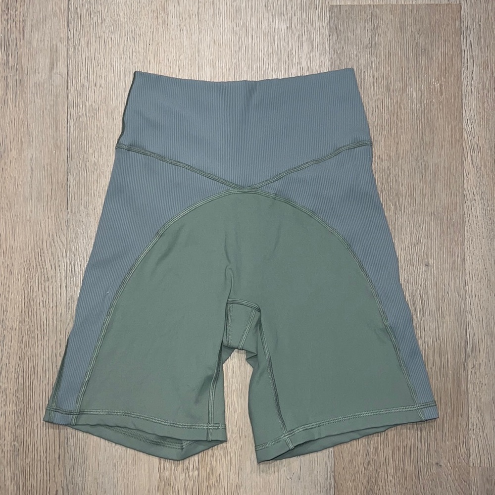 Offline by Aerie Green Biker Shorts